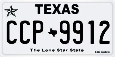 TX license plate CCP9912
