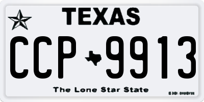 TX license plate CCP9913