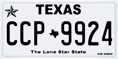TX license plate CCP9924