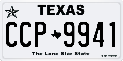 TX license plate CCP9941
