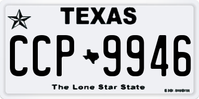 TX license plate CCP9946