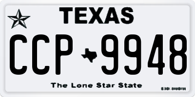 TX license plate CCP9948