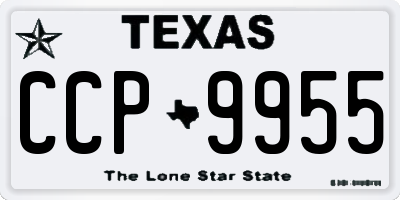 TX license plate CCP9955