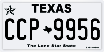 TX license plate CCP9956