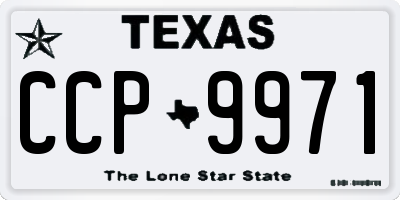 TX license plate CCP9971
