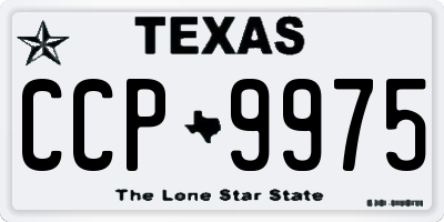 TX license plate CCP9975