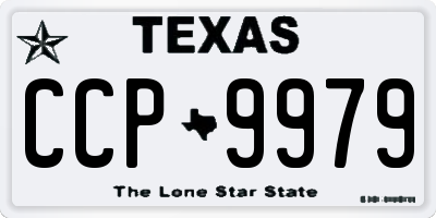 TX license plate CCP9979