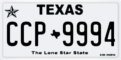 TX license plate CCP9994