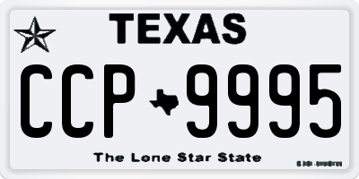 TX license plate CCP9995