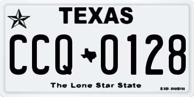 TX license plate CCQ0128