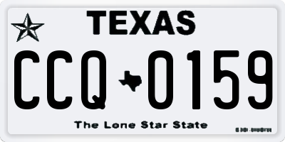 TX license plate CCQ0159