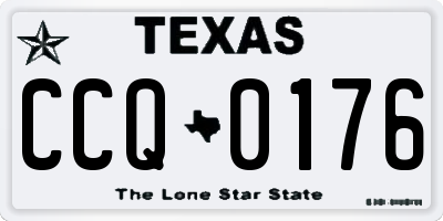 TX license plate CCQ0176
