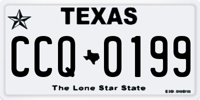 TX license plate CCQ0199