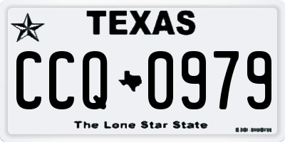 TX license plate CCQ0979