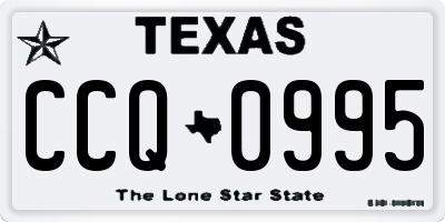 TX license plate CCQ0995