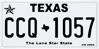 TX license plate CCQ1057