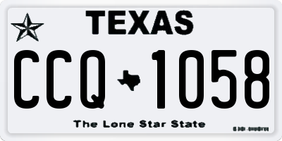 TX license plate CCQ1058