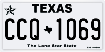 TX license plate CCQ1069