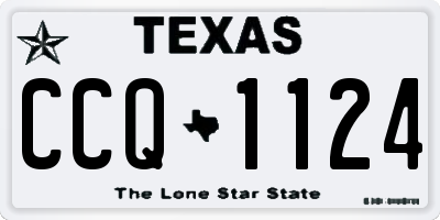 TX license plate CCQ1124