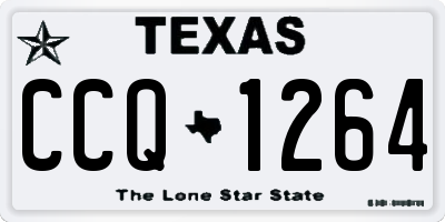TX license plate CCQ1264