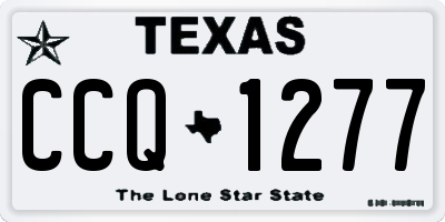 TX license plate CCQ1277