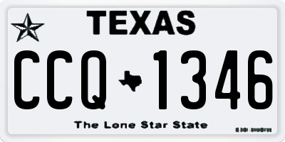 TX license plate CCQ1346
