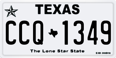 TX license plate CCQ1349