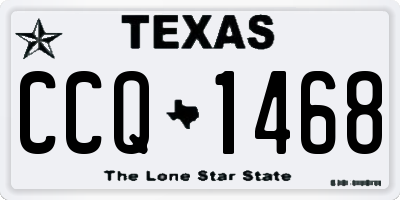 TX license plate CCQ1468