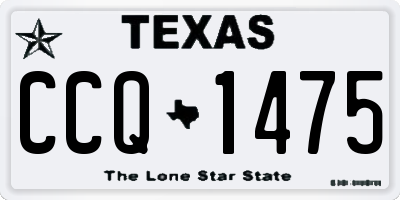TX license plate CCQ1475