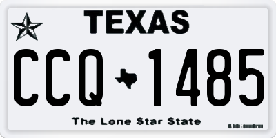 TX license plate CCQ1485