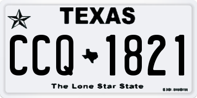 TX license plate CCQ1821