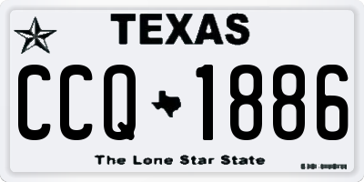 TX license plate CCQ1886