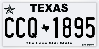TX license plate CCQ1895