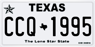 TX license plate CCQ1995