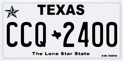 TX license plate CCQ2400