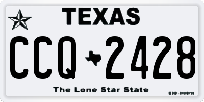 TX license plate CCQ2428