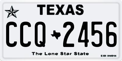 TX license plate CCQ2456