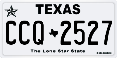TX license plate CCQ2527