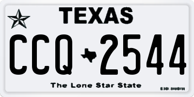 TX license plate CCQ2544