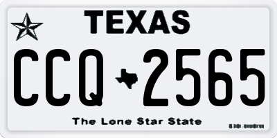 TX license plate CCQ2565