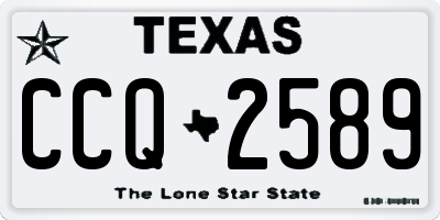 TX license plate CCQ2589