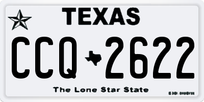 TX license plate CCQ2622