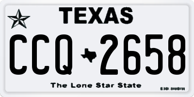 TX license plate CCQ2658