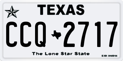 TX license plate CCQ2717