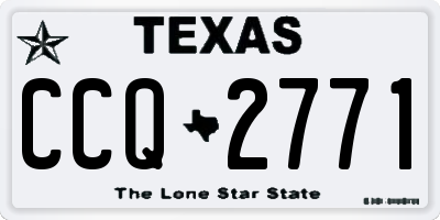 TX license plate CCQ2771