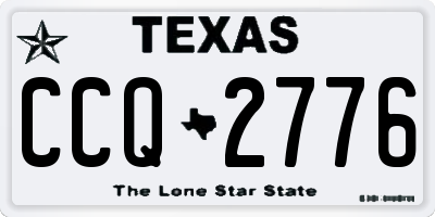TX license plate CCQ2776