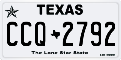 TX license plate CCQ2792