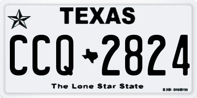 TX license plate CCQ2824