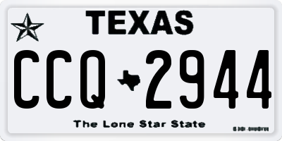 TX license plate CCQ2944