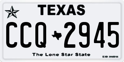 TX license plate CCQ2945